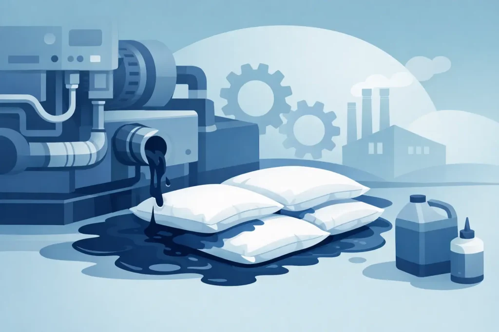 Absorbent Pillows for Machine Leaks