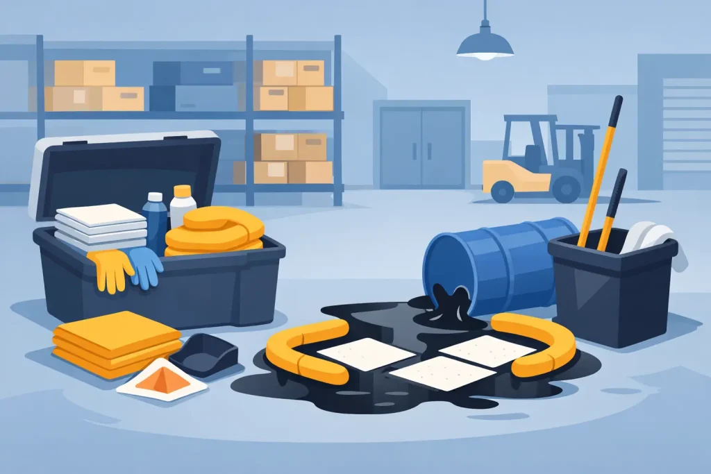 Choosing an Oil Spill Kit for Warehouse Use