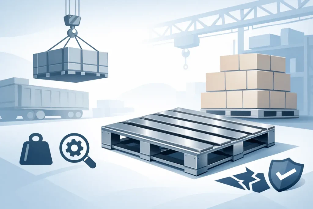 Steel Pallet for Heavy Loads: What to Check 2 Steel Pallet for Heavy Loads: What to Check