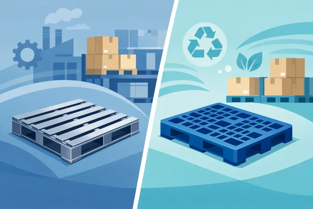 Steel Pallets vs Plastic Pallets